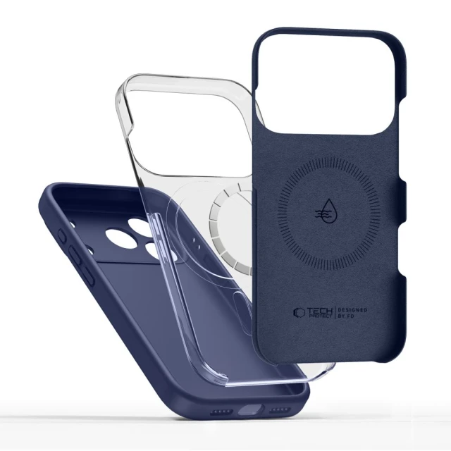 Чохол Tech-Protect Silicone для iPhone 17 Pro Deep Blue with MagSafe (5906302333851)
