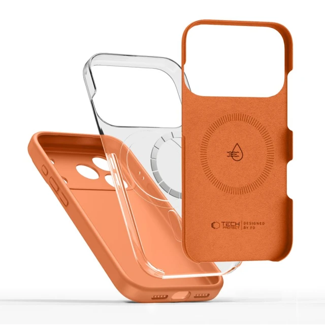 Чохол Tech-Protect Silicone для iPhone 17 Pro Cosmic Orange with MagSafe (5906302333868)