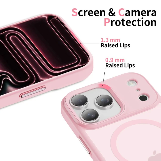 Чохол Tech-Protect MagMat для iPhone 17 Pro Max Matte Pink with MagSafe (5906302333905)