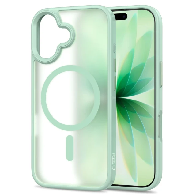Чехол Tech-Protect MagMat для iPhone 17 Matte Sage with MagSafe (5906302334131)