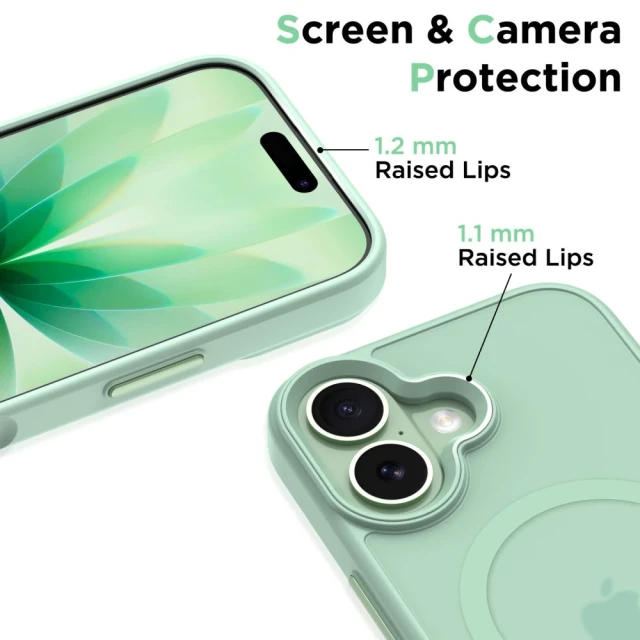 Чехол Tech-Protect MagMat для iPhone 17 Matte Sage with MagSafe (5906302334131)