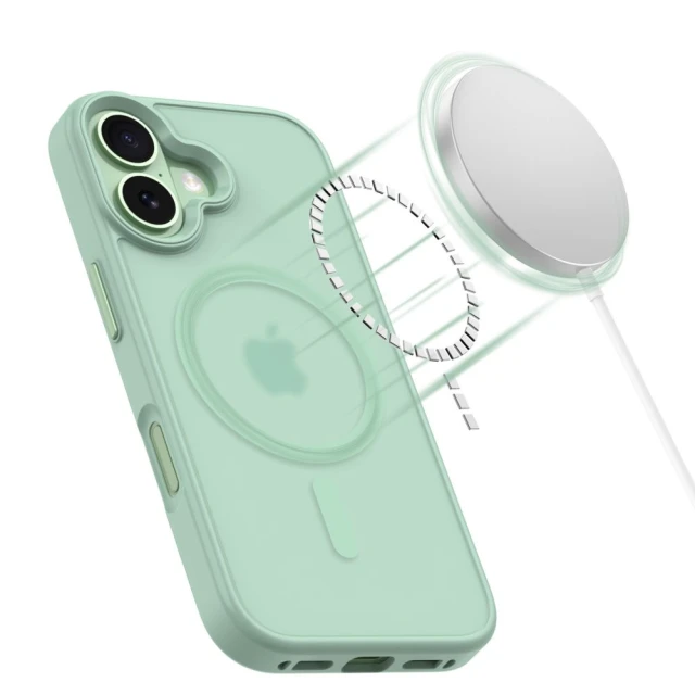 Чехол Tech-Protect MagMat для iPhone 17 Matte Sage with MagSafe (5906302334131)