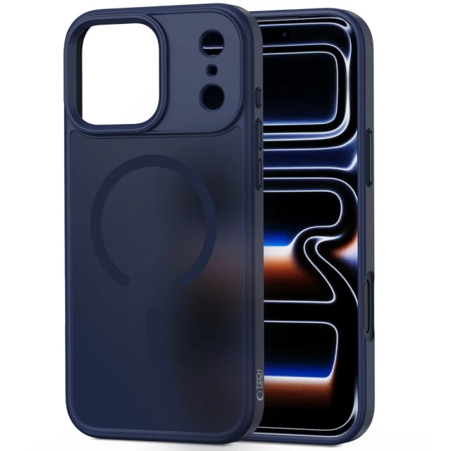 Чехол Tech-Protect MagMat для iPhone 17 Pro Matte Deep Blue with MagSafe (5906302334155)