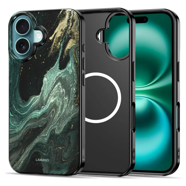 Чохол Tech-Protect Lamano для iPhone 16 Verde Aura with MagSafe (5906302334186)