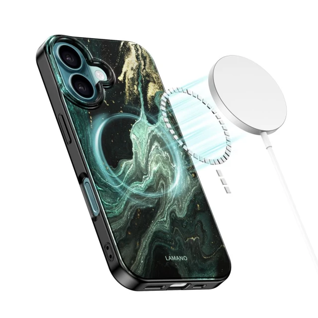 Чохол Tech-Protect Lamano для iPhone 16 Verde Aura with MagSafe (5906302334186)