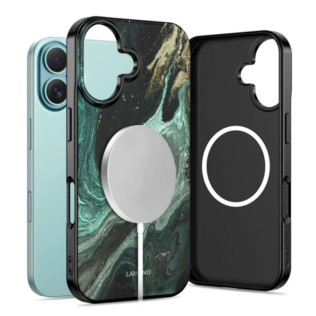 Чохол Tech-Protect Lamano для iPhone 16 Verde Aura with MagSafe (5906302334186)