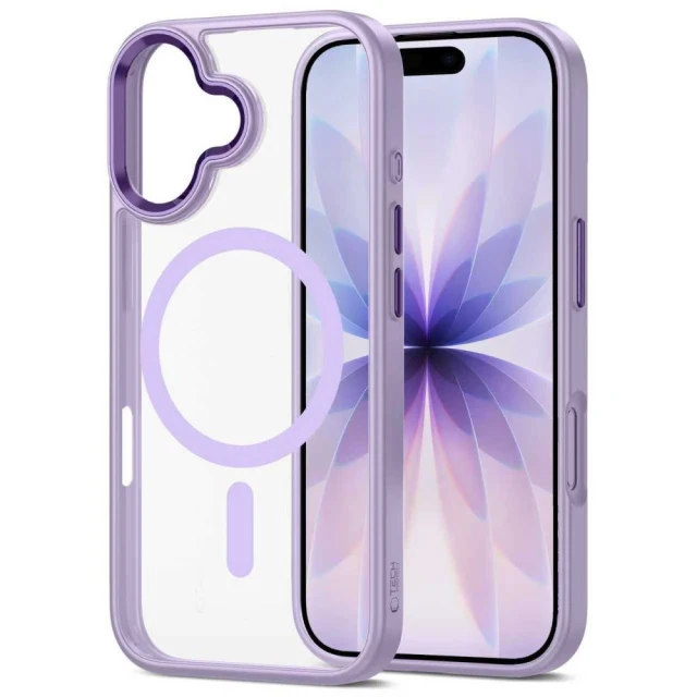 Чохол Tech-Protect MagMat для iPhone 17 Lavender Clear with MagSafe (5906302334193)