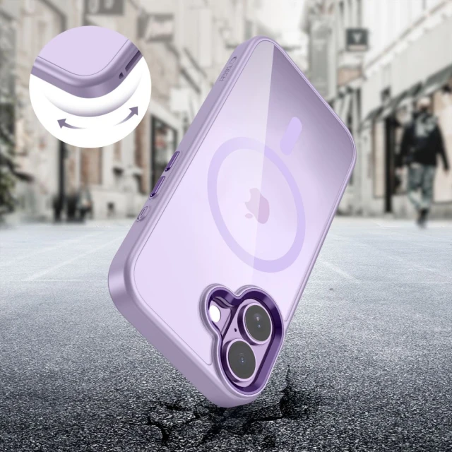 Чохол Tech-Protect MagMat для iPhone 17 Lavender Clear with MagSafe (5906302334193)