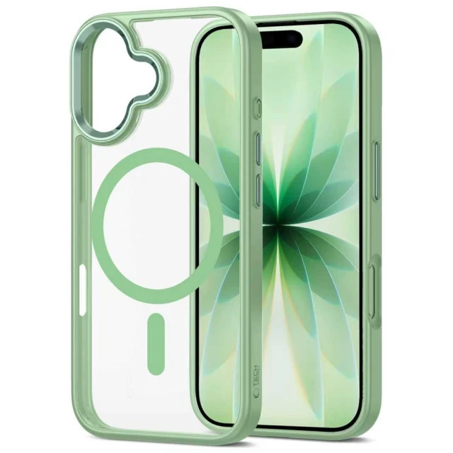 Чохол Tech-Protect MagMat для iPhone 17 Sage Clear with MagSafe (5906302334216)