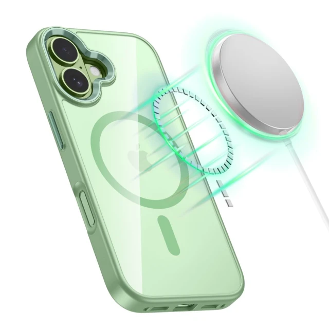 Чохол Tech-Protect MagMat для iPhone 17 Sage Clear with MagSafe (5906302334216)