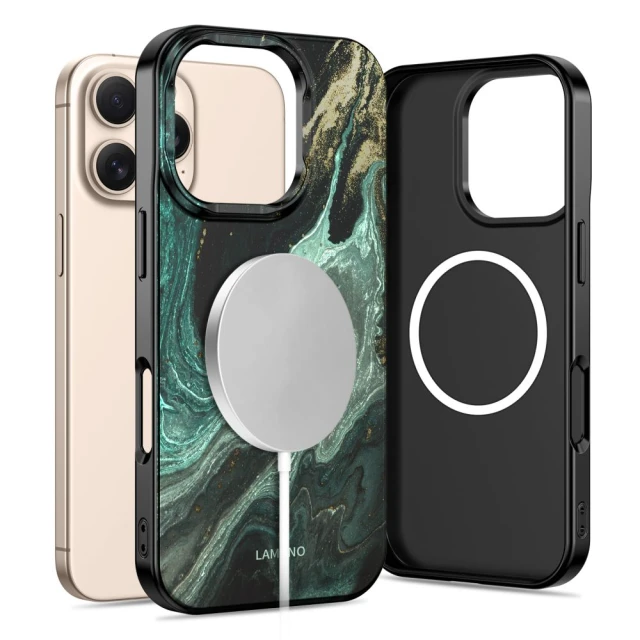 Чехол Tech-Protect Lamano для iPhone 16 Pro Max Verde Aura with MagSafe (5906302334223)