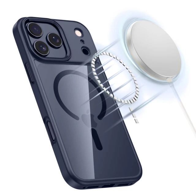 Чохол Tech-Protect MagMat для iPhone 17 Pro Deep Blue Clear with MagSafe (5906302334247)