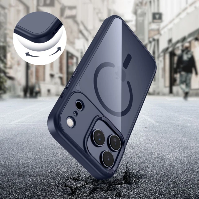 Чохол Tech-Protect MagMat для iPhone 17 Pro Deep Blue Clear with MagSafe (5906302334247)