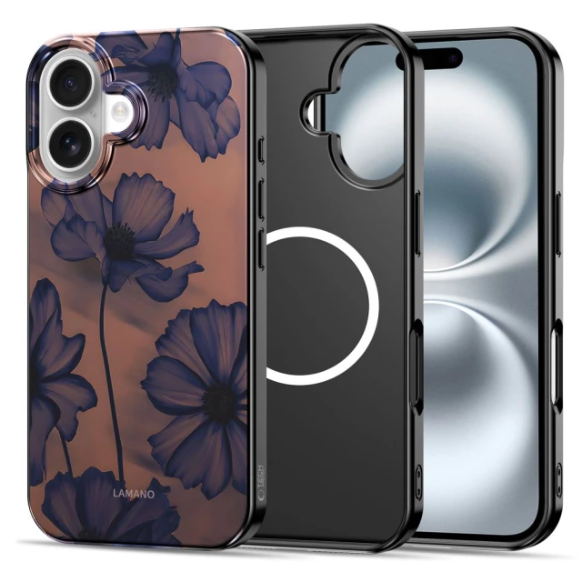Чохол Tech-Protect Lamano для iPhone 16 Velvet Night with MagSafe (5906302334254)