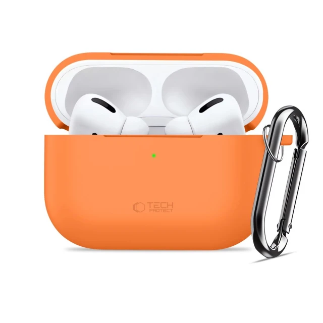 Чохол Tech-Protect Silicone Hook для AirPods Pro 3 Cosmic Orange (5906302334391)