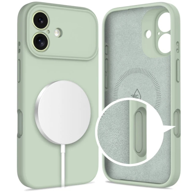 Чехол Tech-Protect Silicone для iPhone 17 Sage with MagSafe (5906302334490)