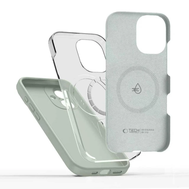 Чехол Tech-Protect Silicone для iPhone 17 Sage with MagSafe (5906302334490)