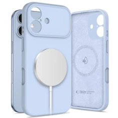 Чехол Tech-Protect Silicone для iPhone 17 Mist Blue with MagSafe (5906302334506)