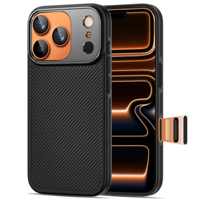 Чохол Tech-Protect Kevlar Aramid для iPhone 17 Pro Black with MagSafe (5906302334520)
