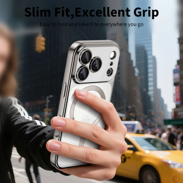 Чохол Tech-Protect MagFlex для iPhone 17 Pro Shiny Silver with MagSafe (5906302334599)
