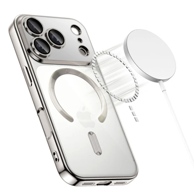 Чохол Tech-Protect MagFlex для iPhone 17 Pro Max Shiny Silver with MagSafe (5906302334605)