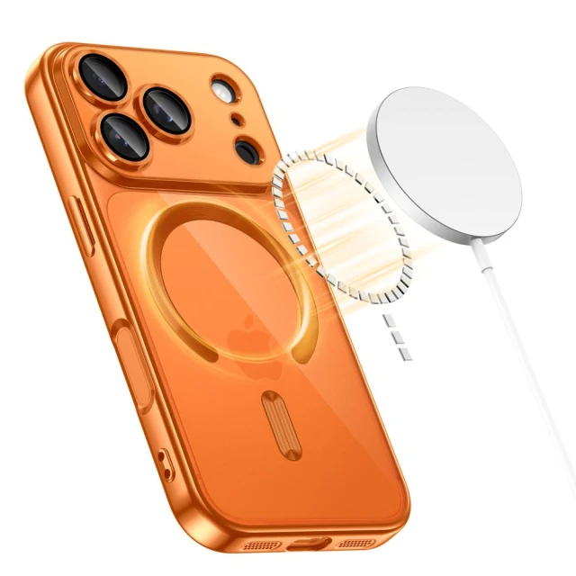 Чохол Tech-Protect MagFlex для iPhone 17 Pro Max Shiny Cosmic Orange with MagSafe (5906302334629)