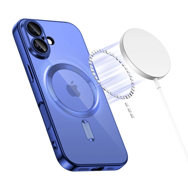 Чохол Tech-Protect MagFlex для iPhone 17 Shiny Mist Blue with MagSafe (5906302334650)