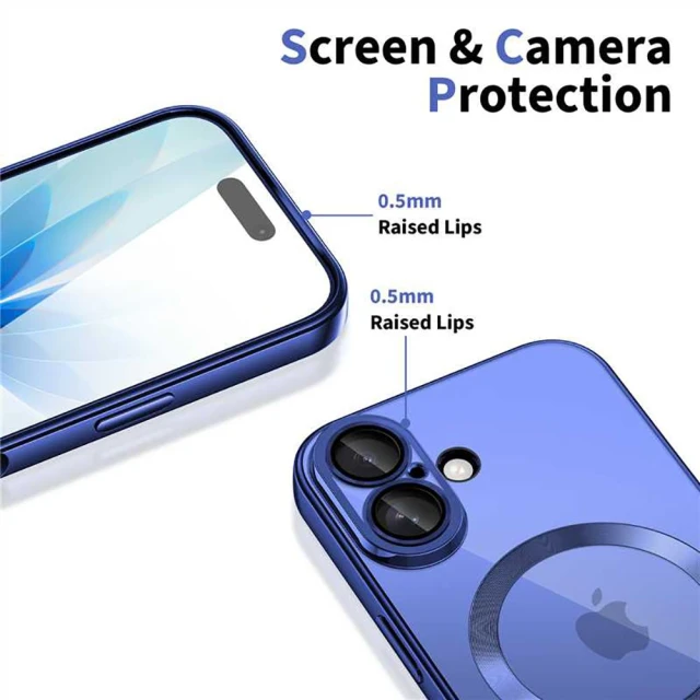 Чохол Tech-Protect MagFlex для iPhone 17 Shiny Mist Blue with MagSafe (5906302334650)