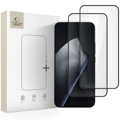 Захисне скло Tech-Protect Glass Fit+ для Xiaomi Redmi 15T | 15T Pro Black (2 pack) (5906302334667)