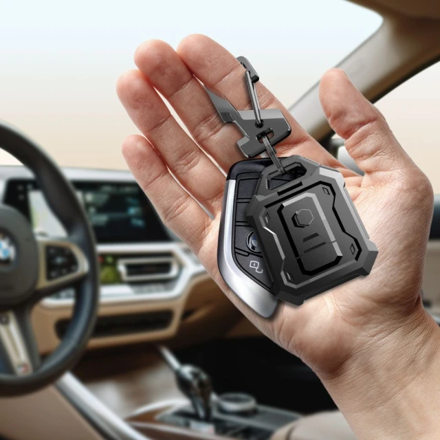 Чохол-брелок Tech Protect Kevlar Pro для AirTag 2 | 1 Black (5906302334780)