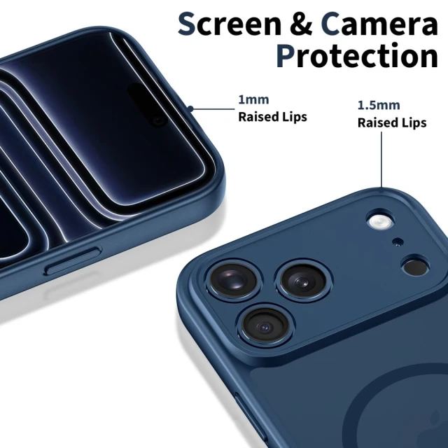 Чохол Tech-Protect BasicMag для iPhone 17 Pro Matte Deep Blue with MagSafe (5906302334803)