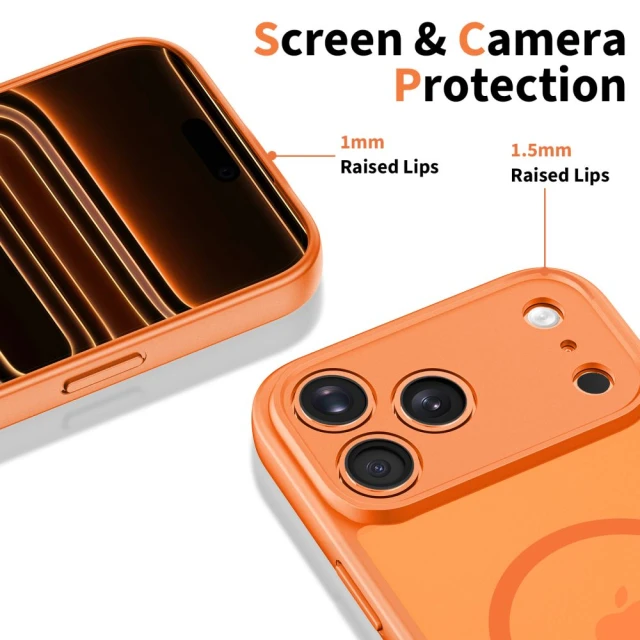 Чохол Tech-Protect BasicMag для iPhone 17 Pro Matte Cosmic Orange with MagSafe (5906302334827)