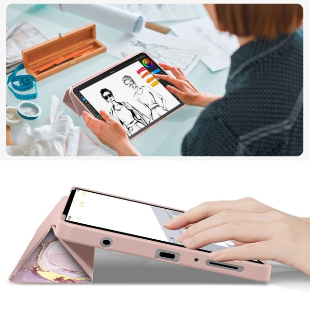 Чохол Tech-Protect SmartCase для Samsung Galaxy Tab A11 | A9 8.7 Marble (5906302334940)