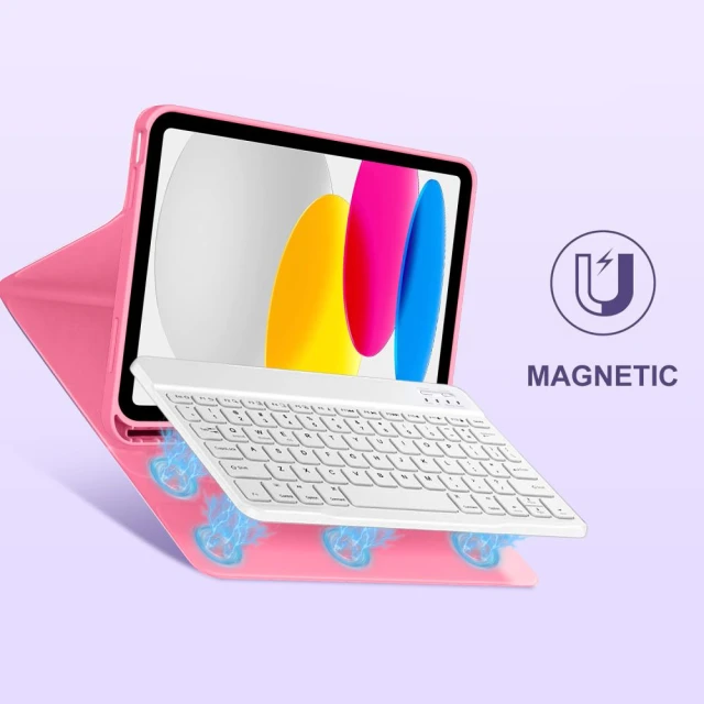 Чохол Tech-Protect SC Pen + Keyboard для iPad 11 2025 11th Gen | 10.9 2022 10th Gen Magenta (5906302335251)