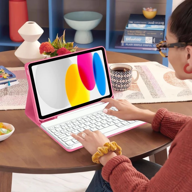 Чохол Tech-Protect SC Pen + Keyboard для iPad 11 2025 11th Gen | 10.9 2022 10th Gen Magenta (5906302335251)