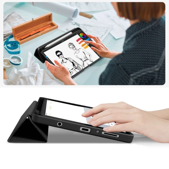 Чехол Tech-Protect SC Pen Canvas для Samsung Galaxy Tab A11 | A9 8.7 Obsidian Black (5906302335282)