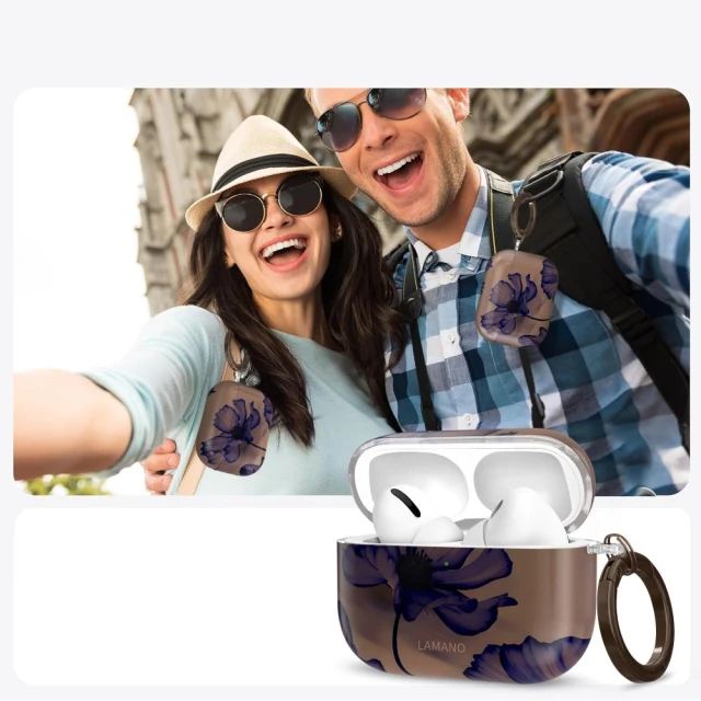 Чохол для навушників Tech-Protect Lamano для AirPods Pro 3 Velvet Night (5906302335404)