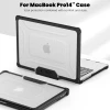 Чохол Tech-Protect Smartshell Pro для MacBook Pro 14 M1 | M2 | M3 | M4 | M5 (2021-2025) Black Clear (5906302335626)