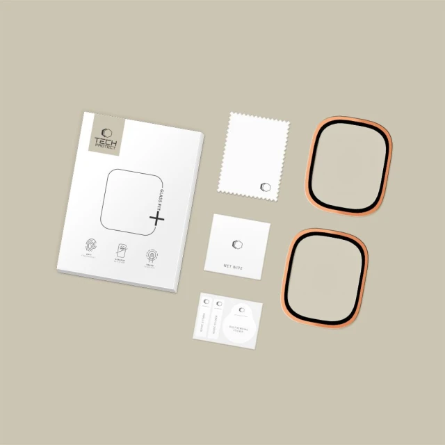 Захисне скло Tech-Protect Glass Ring для Apple Watch Ultra 49 mm Cosmic Orange (2 pack) (5906302335657)