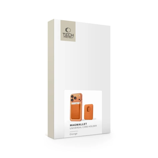 Магнітний гаманець Tech-Protect MagWallet Universal Orange with MagSafe (5906302335664)