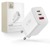 Мережевий зарядний пристрій Tech-Protect NCA65W-GAN 3-Port PD 65W / QC3.0 White (5906302336074)