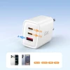 Мережевий зарядний пристрій Tech-Protect NCA65W-GAN 3-Port PD 65W / QC3.0 White (5906302336074)