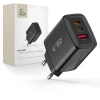 Мережевий зарядний пристрій Tech-Protect NCA65W-GAN 3-Port PD 65W / QC3.0 Black (5906302336081)