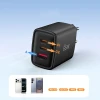 Мережевий зарядний пристрій Tech-Protect NCA65W-GAN 3-Port PD 65W / QC3.0 Black (5906302336081)