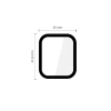 Захисне скло Tech-Protect Glass Flex+ для Apple Watch 44 mm Black (2 pack) (5906302336098)
