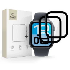 Захисне скло Tech-Protect Glass Flex+ для Apple Watch 44 mm Black (2 pack) (5906302336098)