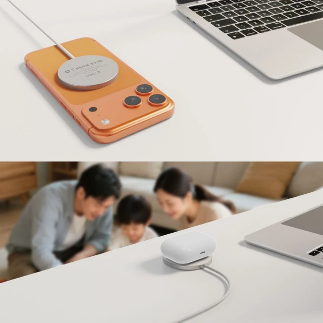 Бездротовий зарядний пристрій Tech-Protect A50 Magnetic 25W Qi2.2 White with MagSafe (5906302339389)