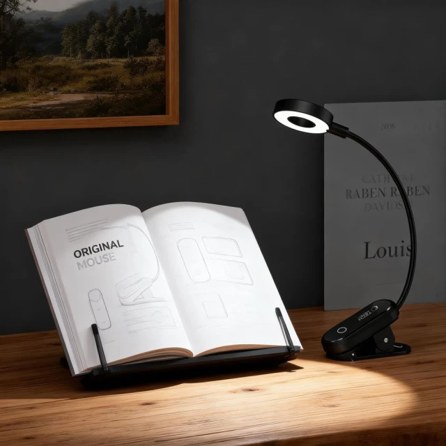Лампа для читання Tech-Protect LL100 Clip Reading Light Black (5906302339488)
