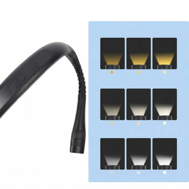 Лампа для читання Tech-Protect LL200 Neck Reading Light Black (5906302339495)