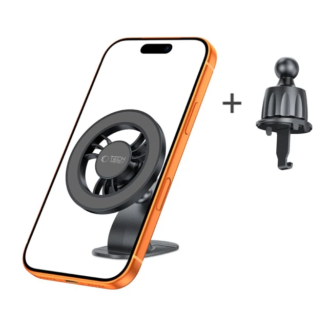 Автотримач Tech-Protect N56 Magnetic Black with MagSafe (5906302339525)